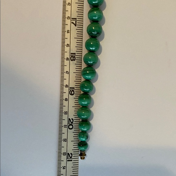 Vintage Malachite Bead Necklace - Picture 8 of 14